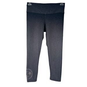 Tennessee Tri Star Leggings Womens Size M Gray Fleet Feet Sports Cropped Active